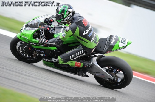 2010-05-08 Monza 2838 Ascari - Superbike - Free Practice - Tom Sykes - Kawasaki ZX 10R